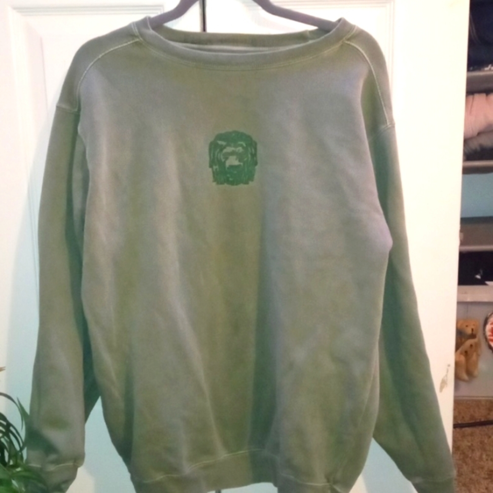 Sage green, Authentic pigment sweatshirt
